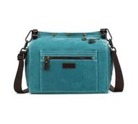 Della Q Makers 3-in-1 Rucksack Canvas Bag - Handmade Bag for Knitting or Crocheting Projects, Teal, 32cm x 15cm x 28cm - 1 Piece