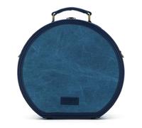 Della Q Maker's Hat Box - Hard Shell Exterior, for Knitting or Crocheting Projects, Indigo - 1 Piece