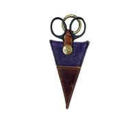 Della Q Scissors Pocket, Canvas, Purple, 10x6cm