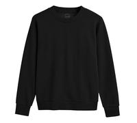 DELLMOOR Men’s Crew Neck Plain Sweatshirts, Breathable 280 GSM French Terry Fabric Cotton Long Sleeve Jumper for Mens Adult, Sizes S - 2XL (UK, Alpha, XL, Regular, Regular, Black)