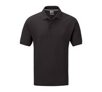 DELLMOOR Men’s Solid Polo Shirts, 100% Cotton Short Sleeve Activewear Polo Shirt for Mens, Stay Comfortable and Stylish Regular fit Sports Wear Casual Polo Shirts, Sizes M to 5XL, Charcoal