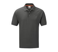 DELLMOOR Men’s Solid Polo Shirts, 100% Cotton Short Sleeve Activewear Polo Shirt for Mens, Stay Comfortable and Stylish Regular fit Sports Wear Casual Polo Shirts, Sizes M to 5XL, Smoke Grey