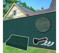 Dellna Privacy Screen Garden, 1x10 m HDPE Privacy Netting 90% with Reinforced Grommets, UV Protection, Garden Screening Includes Cable Ties, Tear-Resistant for Gardens, Patio, Pool