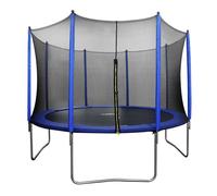 Dellonda 12ft Heavy-Duty Outdoor Trampoline with Safety Enclosure Net - DL69