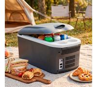Dellonda 16L Portable Cool Box/thermoelectric Cooler & Warmer 12V/230V For Camping, Picnics, Road Trips, Easy-Clean With Shoulder