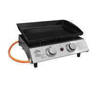 Dellonda 2 Burner 5kW Portable Gas Plancha - Stainless Steel