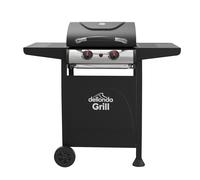 2 Burner BBQ Gas Grill - Black/Stainless Steel