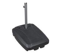 Dellonda 60L Fillable Parasol Base Wheels Cross Base Water Or Sand Filled DG266