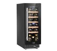 Dellonda Baridi 20 Bottle Slim 30Cm Built-In Wine Cooler, Touchscreen Controls, Black