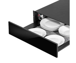 Dellonda Baridi 60cm Built-In Warming Drawer, Push-to-Open, Anti-Slip Mat, Black - DH201
