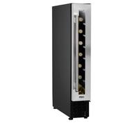 Dellonda Baridi 7 Bottle 15Cm Slim Wine Cooler Fridge, Touch Control, Stainless Steel