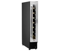 Dellonda Baridi 7 Bottle Extra-Slim Undercounter Wine Fridge with Digital Touch Screen Controls, Stainless Steel - DH77