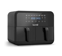 Baridi Dual Zone Air Fryer, 8 Preset Functions, 1700W, 8L, Black - DH172