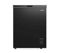Dellonda Baridi Freestanding Chest Freezer, 142L, Outbuilding Safe, Black