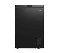 Dellonda Baridi Freestanding Chest Freezer, 99L, Outbuilding Safe, Black