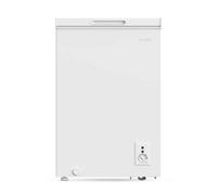 Dellonda Baridi Freestanding Chest Freezer, 99L, Outbuilding Safe, White