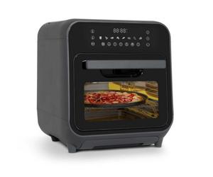 Dellonda Baridi Steam Air Fryer Oven, Self-Cleaning, 8 Preset Programs, 1635W, 15L, Black