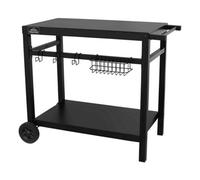 Dellonda Barbecue/Plancha Trolley for Outdoor Grilling/Cooking with Utensil Holder - DG45