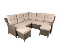 Chester Rattan Wicker Outdoor 6 Seat Corner Sofa Set - DG72
