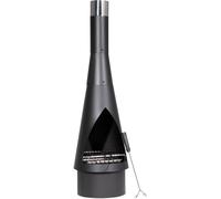 Dellonda Chiminea Wood Burner, Conical Outdoor Fireplace -