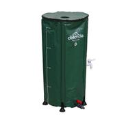 Dellonda Collapsible Pvc Garden Water Butt With Zipped Lid & Drain Tap, 100L