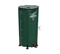 Dellonda Collapsible PVC Garden Water Butt with Zipped Lid & Drain Tap, 100L - DG8