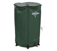 Dellonda Collapsible Pvc Garden Water Butt With Zipped Lid & Drain Tap 250L