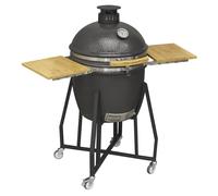 Dellonda Deluxe 22" 56cm Ceramic Kamado Style BBQ Grill Oven Smoker Stand DG159