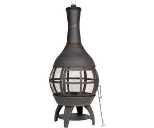 Dellonda Deluxe 360Â° Chiminea Fire Pit -