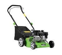 Dellonda Dg100 Hand-Propelled Petrol Lawnmower Grass Cutter, 127Cc 16"/41Cm 4-Stroke