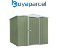 Sealey DG115 Dellonda Galvanised Steel Metal Garden/Outdoor/Storage Shed 7.5Ft X 7.5Ft Apex Style Roof - Green - Dg115