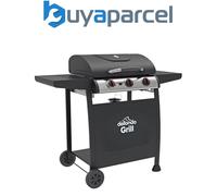 Dellonda DG14 3 Burner Gas BBQ Grill with Piezo Ignition & Thermometer