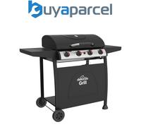 Dellonda DG15 4 Burner Gas BBQ Grill with Piezo Ignition & Thermometer