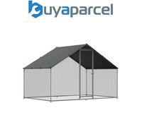 Dellonda DG278 Walk-In Galvanized Steel Chicken Run with Roof Cover & PVC Coated