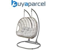 Dellonda DG61 Double Swinging Egg Chair with Cushion