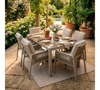 Dellonda Fusion Outdoor Dining Set 7Pc