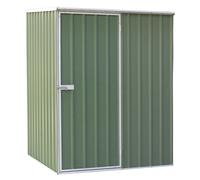 Dellonda Galvanised Steel Metal Garden/Outdoor/Storage Shed, 5FT x 5FT, Pent Style Roof ? Green - DG114, Green
