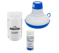 Dellonda Hot Tub/spa/pool Chlorine Pack - Chemical Floater, Test Strips, Chlorine Tabs
