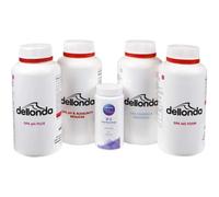 Dellonda Hot Tub/Spa Starter Kit, Chlorine Granules, pH Increaser, Dry Acid, Foam Down & Test Strips