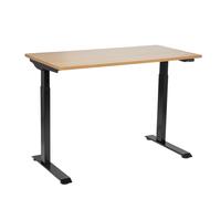 Dellonda Oak Electric Adjustable Office Standing Desk Quiet 70kg 1200mm x 600mm [EEK: N/A]