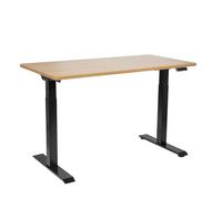 Dellonda Oak Electric Adjustable Standing Desk 1400 x 700mm Dual Motor DH33