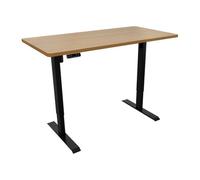 Dellonda Oak Electric Adjustable Standing Desk, Quiet, Fast, 1400 X 700mm, 70Kg