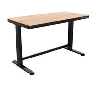 Dellonda Oak Electric Adjustable Standing Desk With Usb & Drawer, 1200 X 600mm