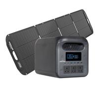 Dellonda Portable Power Station, 1800W, 1226Wh, With Etfe Ip65 Foldable Solar Panel 220W - Dl180