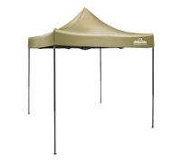 Dellonda Premium 2X2M Pop-Up Gazebo Heavy Duty Pvc Coated Water-Resistant Fabric Supplied With Carry Bag Rope Stakes & Weight Bags - Beige Canopy