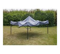 Dellonda Premium 2x2m Pop Up Gazebo Heavy Duty PVC Water Resistant Grey DG129