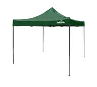 Dellonda Premium 3 x 3m Pop-Up Gazebo, PVC Coated, Water Resistant Fabric, Supplied with Carry Bag, Rope, Stakes & Weight Bags - Dark Green Canopy