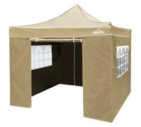 Dellonda Premium 3X3M Pop-Up Gazebo & Side Walls With Carry Bag, Stakes & Weight Bags