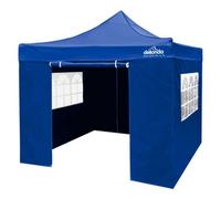 Dellonda Premium 3X3M Pop-Up Gazebo & Side Walls With Carry Bag, Stakes & Weight Bags