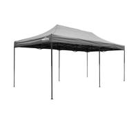 Dellonda Premium 3x6m Pop Up Gazebo Heavy Duty PVC Water Resistant Grey DG141